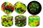 Preview: 1 CNC Aluminium Grinder/Polinator, 50mm 4-teilig "Glow in the Dark - Leaf II (Rasta)"